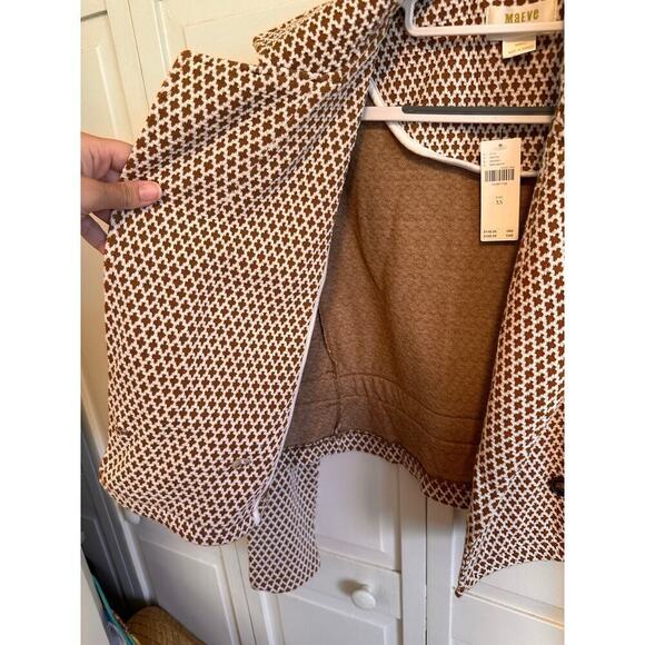 NWT Anthropologie Maeve Knit Cropped Blazer Size XS - Picture 7 of 11